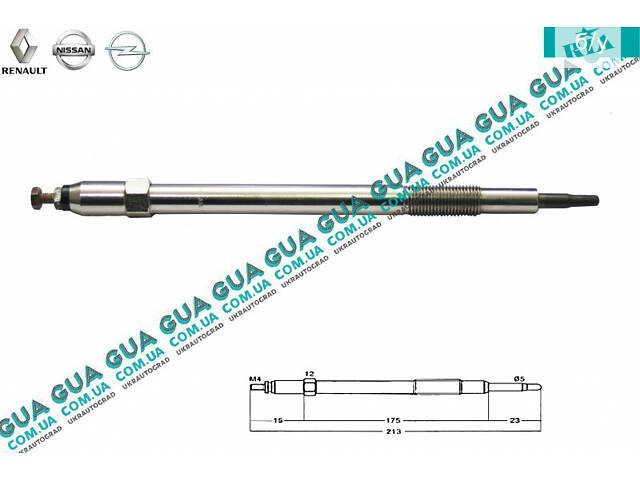 Свеча накала 11V ( накаливания ) CP73 Opel / ОПЕЛЬ MOVANO 2003-2010 / МОВАНО 03-10, Renault / РЕНО MASCOTT 2004-2010 / М