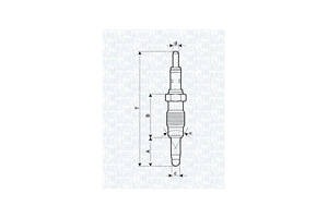 Свеча накала UX21A FIAT Doblo 00-09, Punto 03-10, Palio 96-20