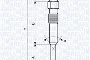 Свічка розжарювання для моделей: CITROËN (AX, C15, SAXO, JUMPY, BERLINGO, BERLINGO, XSARA, XSARA, XSARA, JUMPY), FIAT (SCUDO, SCUD