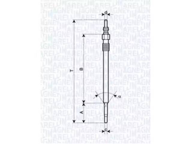 Свічка розжарювання на 147, 156, 159, 166, 9-3, 9-5, Astra H, BLS, Bravo, Brera, Croma, GT, Signum, Spider, Stilo, Thes...