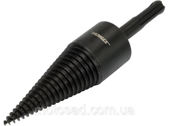 Свердло конічне для розколювання дерева VOREL, Ø=32 мм h= 90 мм з 2 шпинделями (SDS+ і 3-кутний) [5] - Фото 3