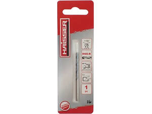 Сверло HAISSER по металлу HSS-R - 2.7х33х61мм COBALT DIN 338, 1шт (88473)