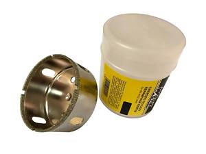 Сверло корончатое по стеклу и плитке Werk 99022 65 мм серебристый