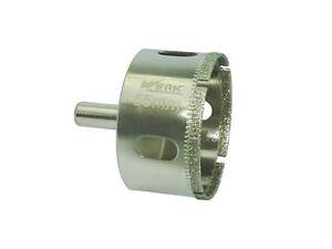 Сверло корончатое по стеклу и плитке Werk 135363 55 мм серебристый