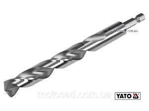 Сверло по металлу YATO HSS6542 HEX 1/4' 13 мм 151/101 мм для нержавеющей стали (YT-44884)