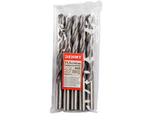 Сверло Зеніт HSS по металлу 11.5х142 мм (5 шт) (30300115)