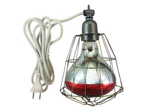 Світильник для інфрачервоної лампи ІКЗК R80 - R125 E27 для обігріву тварин та птахів з лампою 250 Вт