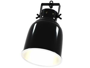 Світильник для тераріуму Repti-Zoo Multi Deep Dome глибокий рефлекторний 100W 14 см Чорно-білий (RZ-RL15D)