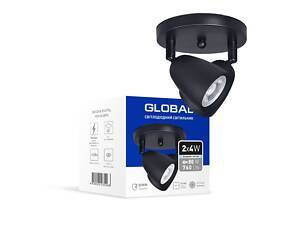Светильник светодиодный Global GSL-01C 8W 4100K Черный (1445)