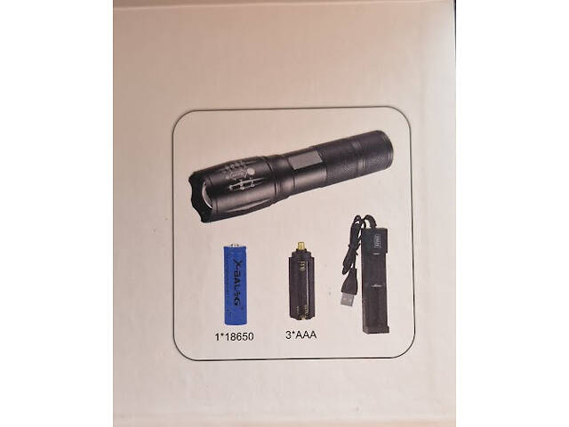 Світлодіодний ручний ліхтар 2в1 червоне і біле світло №2150 - Фото 9