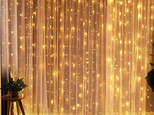 Світлодіодна гірлянда Штора 3х3м 400 LED Теплий білий