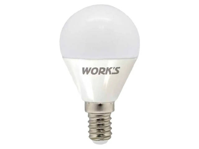 Светодиодная лампа LED Work's G45-5W-65K-E14 5 Вт белая - Фото 1