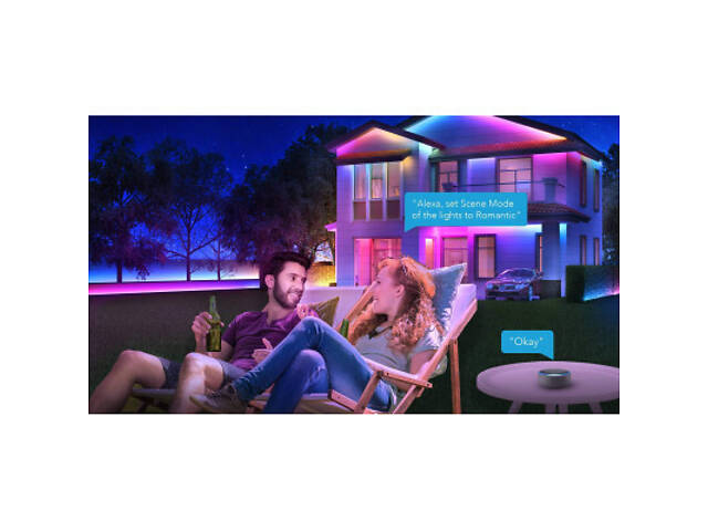 Світлодіодна стрічка Govee Phantasy Outdoor LED RGBIC Strip Lights 10м Білий (H61723D1) - Фото 7