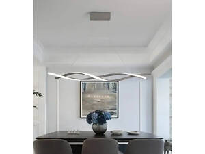 Світлодіодна люстра Хвиля PJ802 (Сірий) 100см