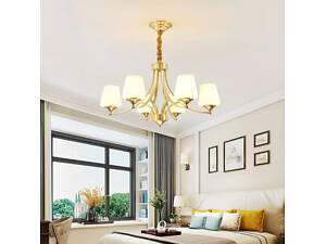 Світлодіодна люстра Дзвін 5027 (Золота) 6 плафонів