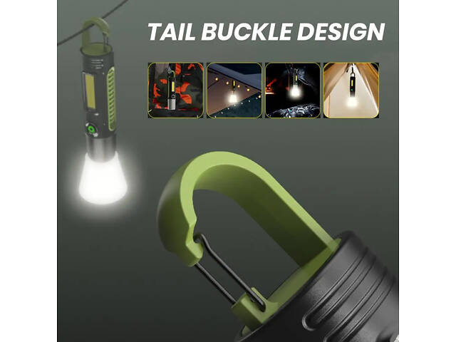 Світлодіодний ручний ліхтар з абажуром для кемпінгу Alloet No2037 - Фото 5