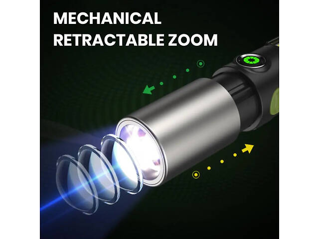 Світлодіодний ручний ліхтар з абажуром для кемпінгу Alloet No2037 - Фото 9