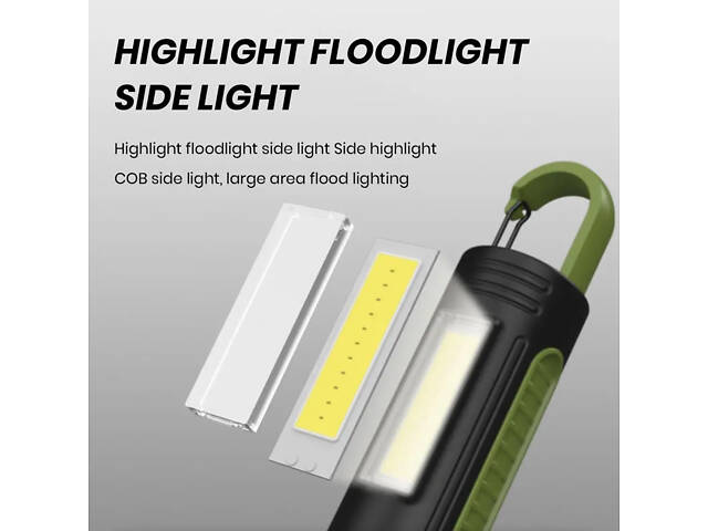 Світлодіодний ручний ліхтар з абажуром для кемпінгу Alloet No2037 - Фото 10