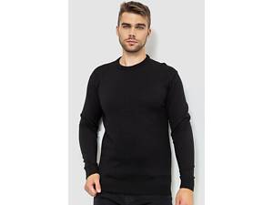 Мужской свитер однотонный, цвет черный, 161R1770-1
