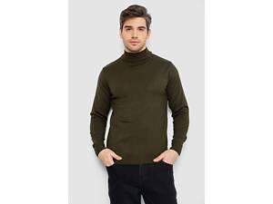 Свитер мужской однотонный, цвет хаки, 161R1770