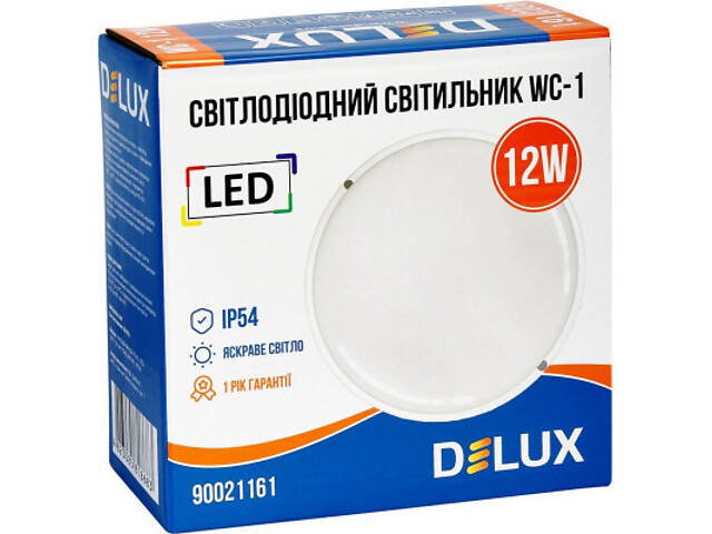 Світильник Delux WC-1 12 Вт 5000K IP54 (90021161) - Фото 4