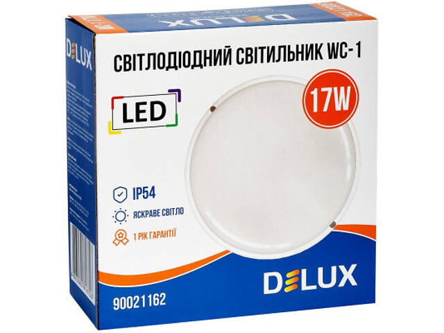 Світильник Delux WC-1 17 Вт 5000K IP54 (90021162) - Фото 4