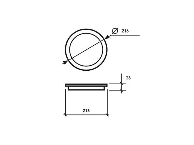 Світильник Eurolamp Downlight NEW 24W 2150Lm 4000K (LED-DLR-24/4(new)) - Фото 2