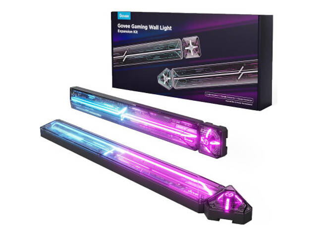 Світильник Govee H1063 Gaming Wall Light Expansion Kit, 2шт, RGBIC, Wi-Fi/Bluetooth, Purple (H10630A5) - Фото 1