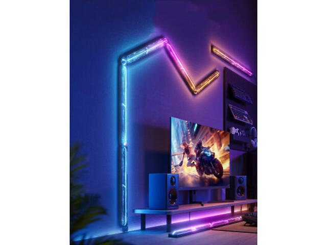 Світильник Govee H1063 Gaming Wall Light Expansion Kit, 2шт, RGBIC, Wi-Fi/Bluetooth, Purple (H10630A5) - Фото 4