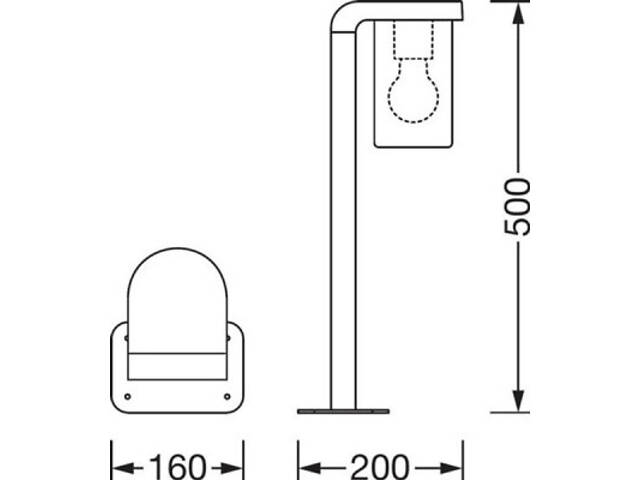 Світильник Osram ENDURA CLASSIC CASCADE 50CM E27 CLR DG (4058075554351) - Фото 8