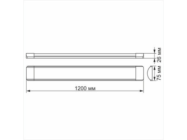 Світильник TITANUM LED 36W 1.2М 6500K (TL-BN-36126) - Фото 3
