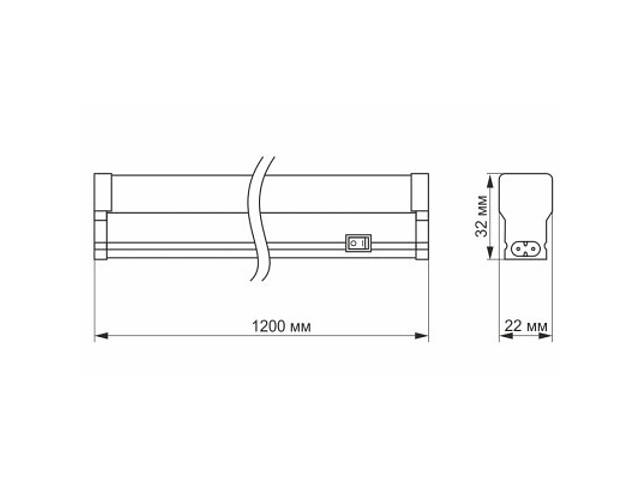 Світильник TITANUM LED Т5 20W 1.2М 5000K (TL-T5-20125) - Фото 4