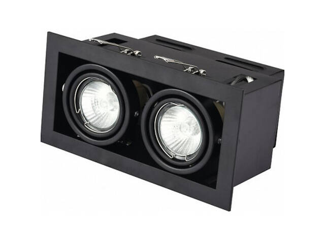 Світильник точковий Eurolamp LED GU10x2 black (LHK2-LED-GU10(black)) - Фото 2