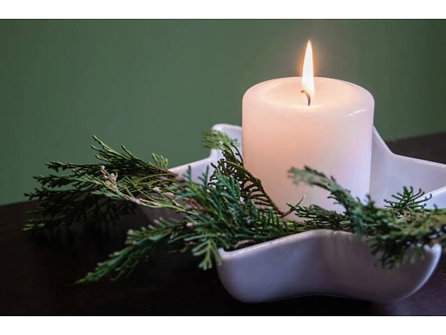 Свічка парафінова циліндрична Bispol AURA Candles Молоча (sw60/120-011) - Фото 3