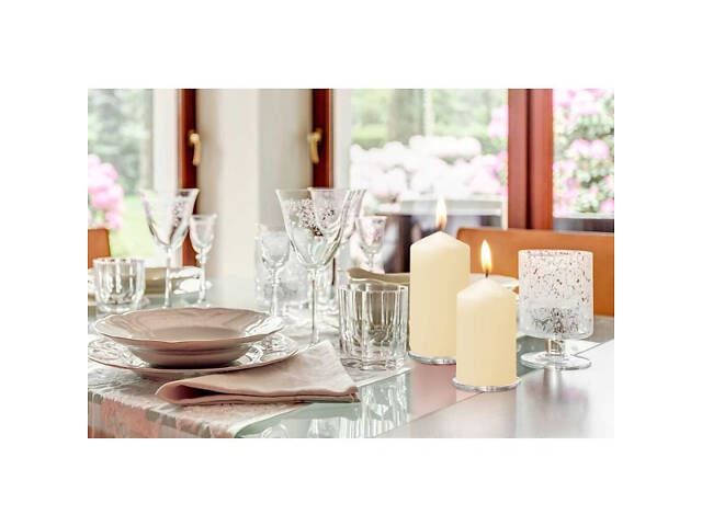 Свічка парафінова циліндрична Bispol AURA Candles Молоча (sw60/120-011) - Фото 4