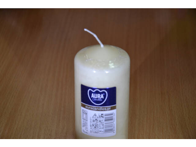 Свічка парафінова циліндрична Bispol AURA Candles Молоча (sw60/120-011) - Фото 10