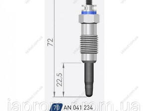 Свічка розжарювання (подвійна спіраль) 11. 5V L=72mm OM601-603