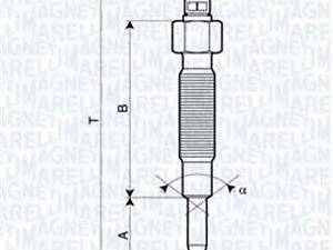 Свічка розжарювання MAGNETI MARELLI 062900019304 на MITSUBISHI DELICA фургон (P0_W, P1_W, P0_V, P1_V, P_2V, P2_W)