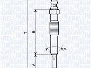 Свічка розжарювання MAGNETI MARELLI 062900027304 на RENAULT MEGANE Scenic (JA0/1_)