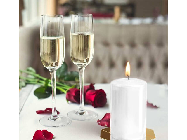 Свічка столова циліндр Bispol AURA Candles sw60/120-090 Білий - Фото 4