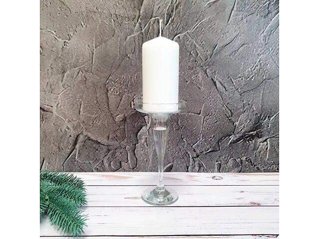 Свічка столова циліндр Bispol AURA Candles sw60/120-090 Білий - Фото 7