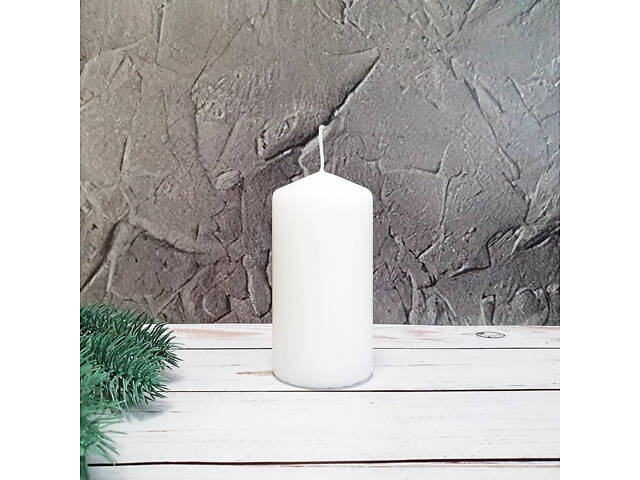 Свічка столова циліндр Bispol AURA Candles sw60/120-090 Білий - Фото 9