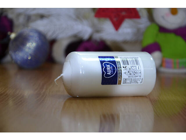 Свічка столова циліндр Bispol AURA Candles sw60/120-090 Білий - Фото 10