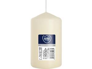 Свічка столова циліндр Bispol AURA Candles sw60/100-011 Молочний