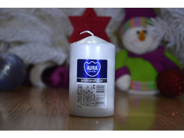 Свічка столова циліндр Bispol AURA Candles sw60/100-090 Білий - Фото 9