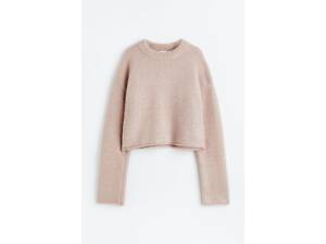 Свитер женский H&M 1118571 M Пудровый (2030000290284)