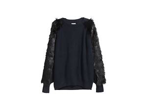 Свитер женский H&M 5729806 S Темно-синий (2030000282661)