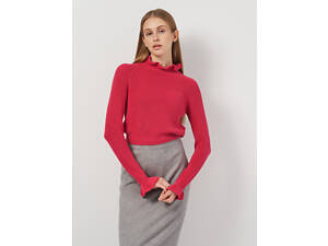 Свитер женский H&M 9148682 S Малиновый (2030000253623)