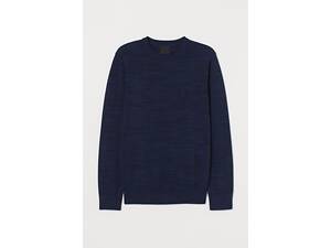 Свитер мужской H&M 5643583 XS Темно-синий (2030000169740)
