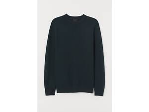 Свитер мужской H&M 7556090 XS Темно-зеленый (2030000080908)